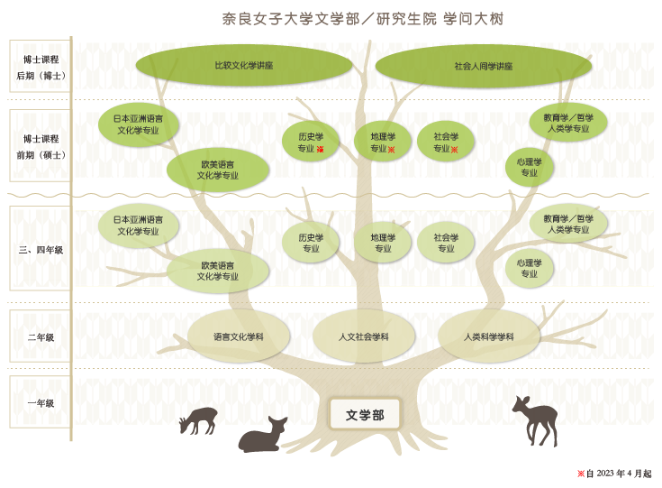 2022年度人文社会科学科重组后的图表