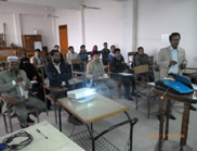 バングラデシュ農業大学校における研究情報交換会で本プロジェクトの概要と成果を紹介した。