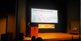 Indian Scientists Association in JapaniISAJjÂV|WEuIndia-Japan Symposium on Science and Technology for SustainabilityvŖ{vWFNg̊Tv␬ʂ𓥂܂uiҁjuSustainable Paddy Rice Farming Harmonized With Greenhouse Gas Emission/From AMASA Project In IndiavsB