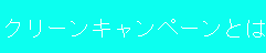 クリーンキャンペーンとは
