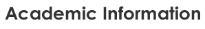 Academic Information